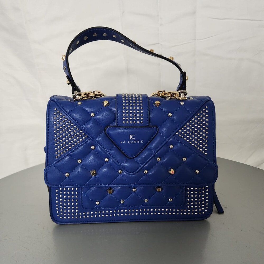 La Carrie Women's Thinder Clutch Double Chain Blue Bags - (BRAND NEW- NEVER USED